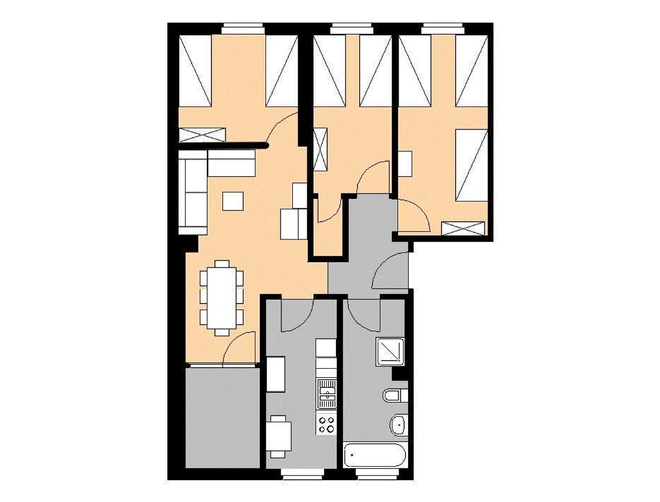 M M Central Apartments Gruppen, Handwerker Und Monteure Budget Berlín Exterior foto